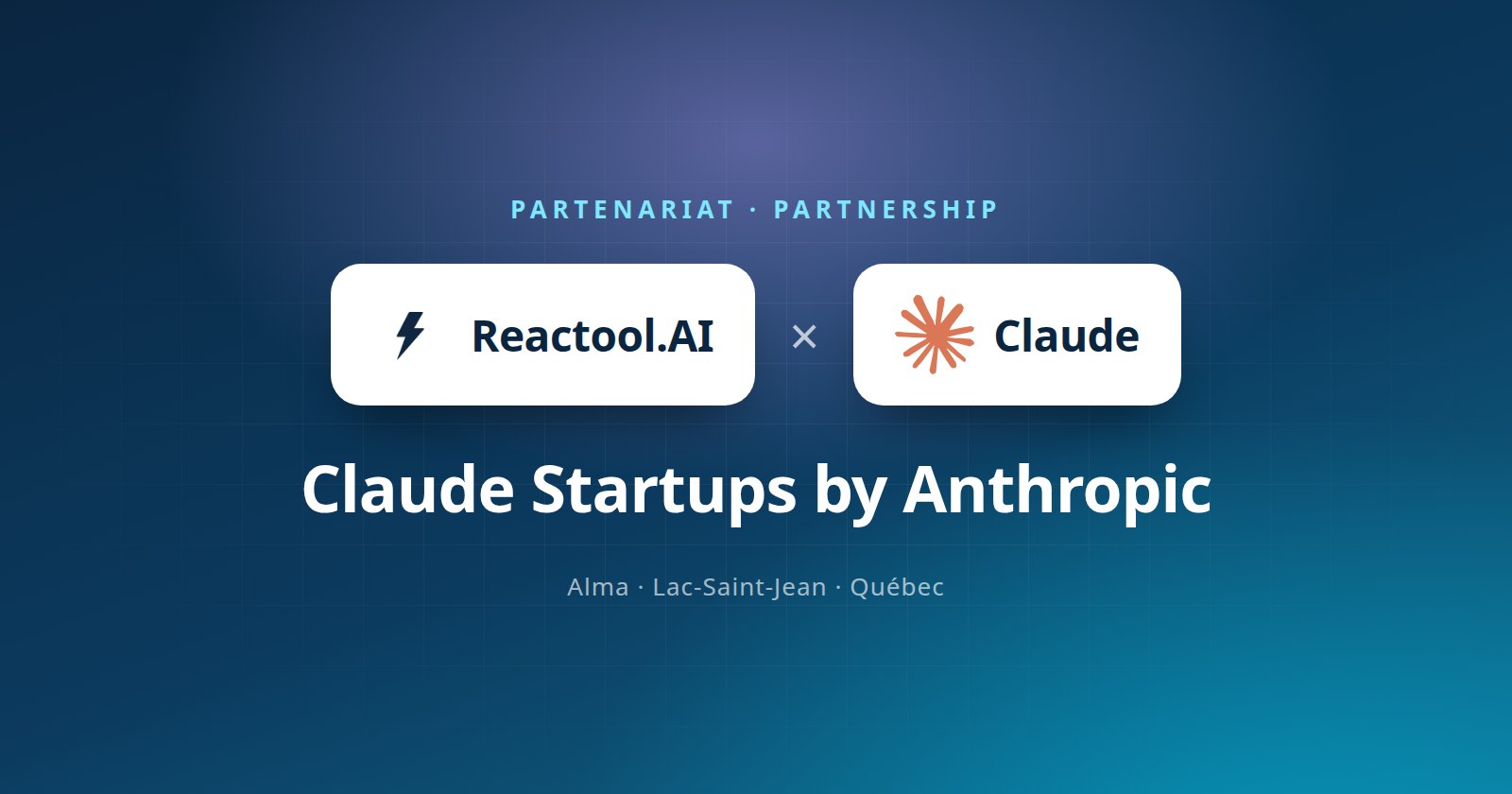 Reactool.AI × Claude: Anthropic’s Claude Startups program
